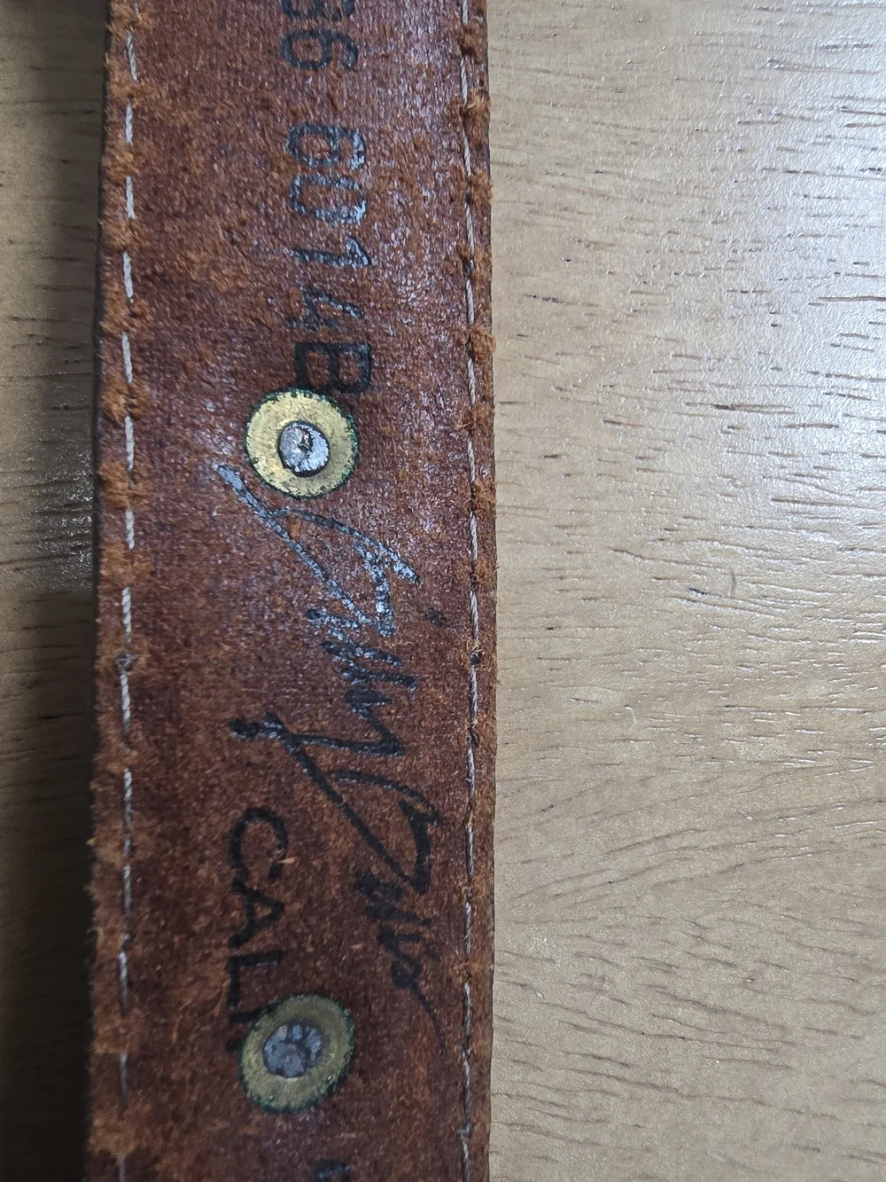 Billy Davis California Leather Western Concho Belt 36 Brown Silver USA